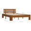 vidaXL Bed Frame Solid Pine Wood-1762100043-1762100052