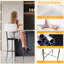 Tabourets de bar de 29,5 po de hauteur avec dossier - tabourets de bar très larges, cuir résistant aux égratignures et structure en acier (1PCS)-1215762261