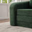 Canapé-lit escamotable pliable 71 po 2-en-1 avec accoudoirs et coussins de dossier, canapé-lit convertible en chenille désossé, avec matelas pour lit de repos, canapé-lit, salon, chambre d'amis, vert-981511203