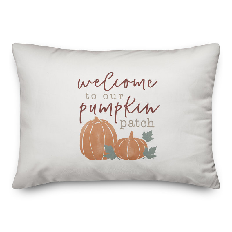 Welcome Patch Rectangular Pillow Cover and Insert