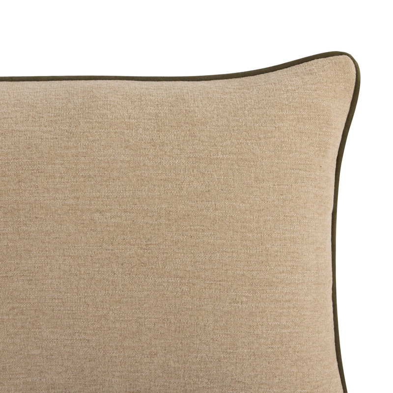 Vienna Square Throw Pillow, Rectangle 16"H x 24"W, Laughlin Natural