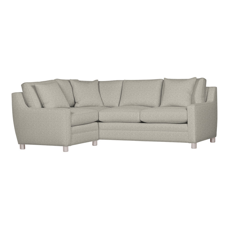 American Bungalow 2-Piece Fairgrove Sectional, Tuck Metal, Dove Gray