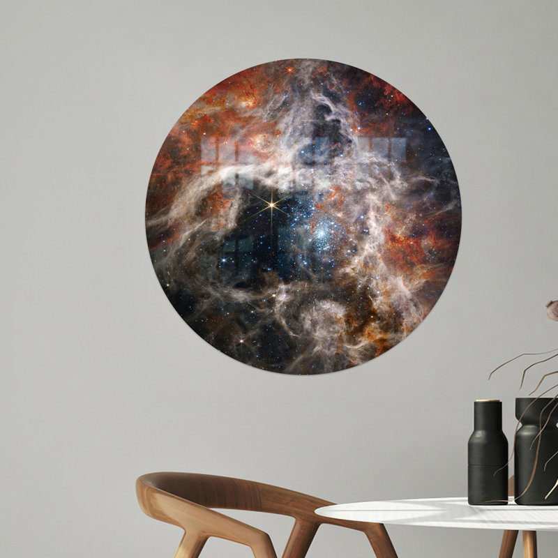 Art mural inspiré de James Webb avec boîte-cadeau personnalisée avec espace de la Nasa et images de paysage de la nébuleuse de la Tarentule parfaite pour la décoration de mariage