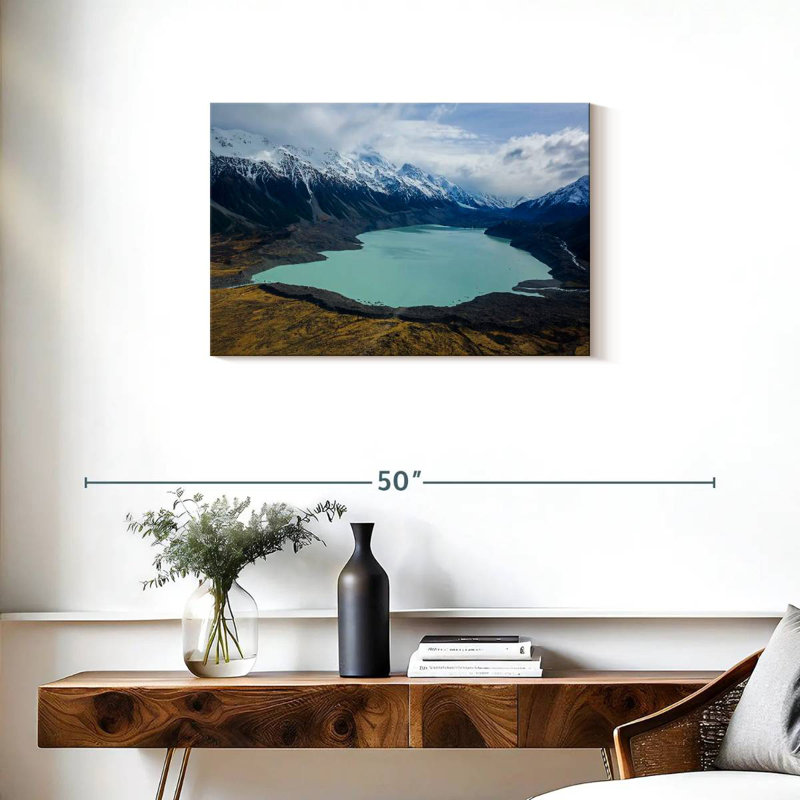 Ravi tranquille, lac Tasman, H 20 po x l 30 po