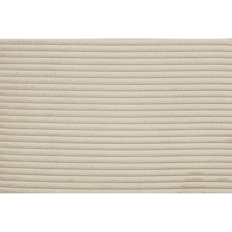 Chaise en velours côtelé beige 1 pièce, Beige