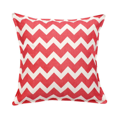  Chevron Cotton Canvas Throw Pillow