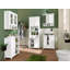 Aaeedah Solid Wood Freestanding Linen Cabinet-2120218642