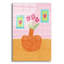  «Fleurs dans un vase orange» par Club Daydream, art mural en verre acrylique, 12 po x 16 po