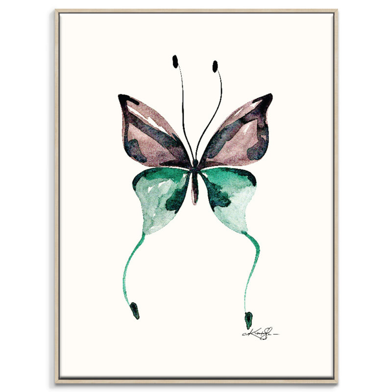 Kathy Morton Stanion - Wrapped Canvas Painting, 51cm H x 41cm W, Timber Floater Framed