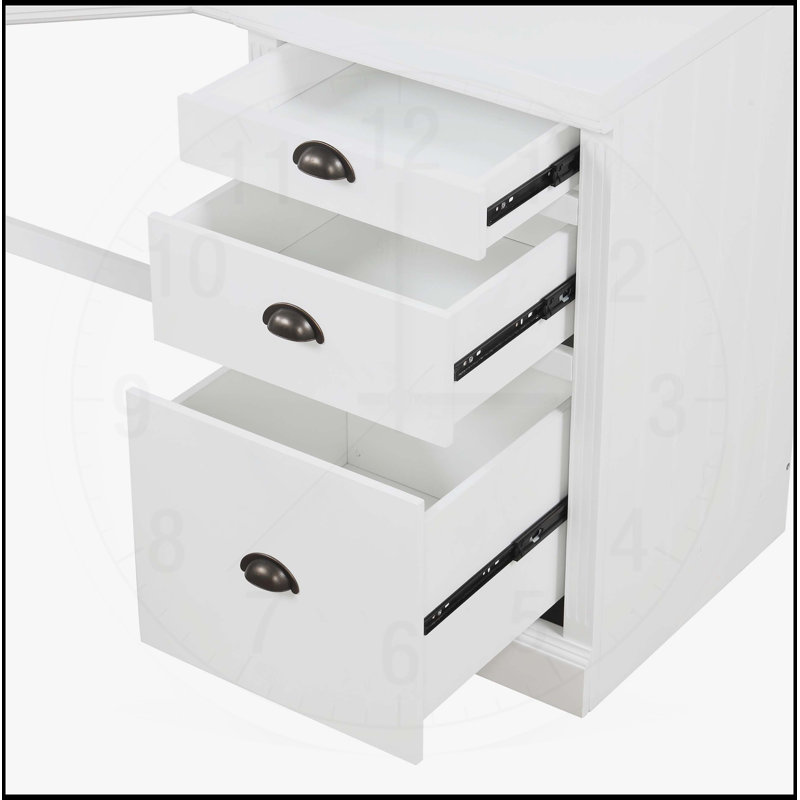 Bureau de direction moderne en L avec rangement spacieux, surface de travail spacieuse et conception élégante pour la maison et le bureau