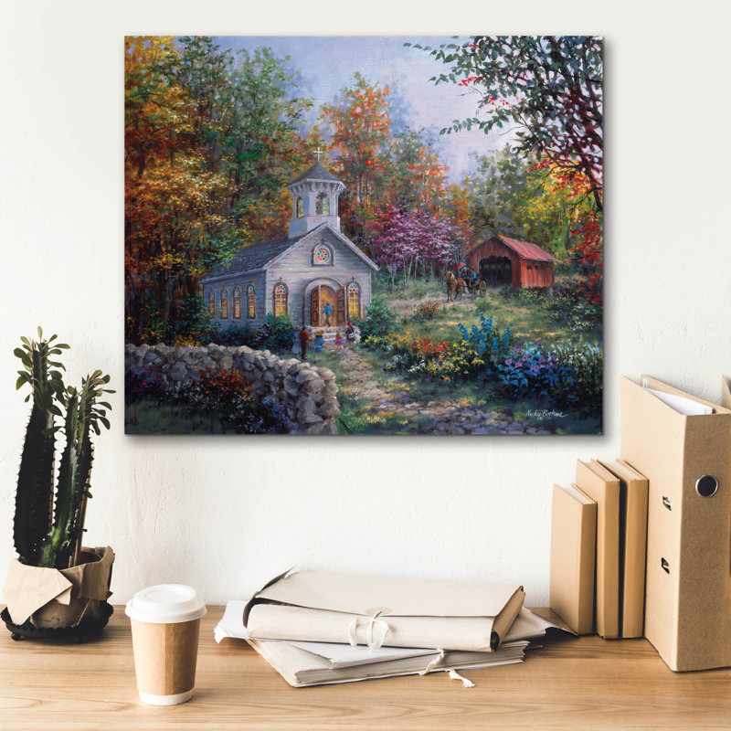  «Woration In The Country» par Nicky Boehme, art mural sur toile, 24 po x 20 po, H 20 po x l 24 po