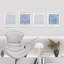 «Pastel Watercolor Blue Polygon Patterns», ensemble de 4 reproductions de cadres photo simples-97762720-97762723