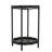 Cole And Grey Wood Floral Inspired 2 Level Side End Accent Table With Metal Legs-1550843877