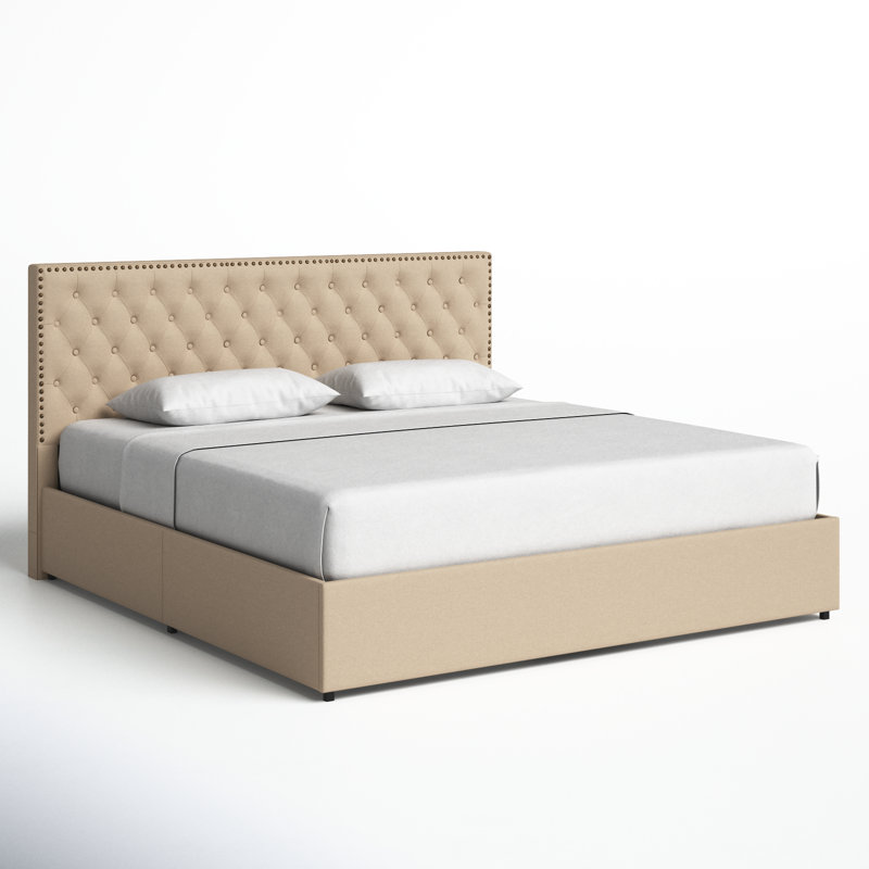 Cletus Upholstered Platform Storage Bed, King