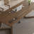 Tan Rectangular Solid Wood desk-697039505