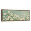 «White Daisy Meadow» sur fond vert doux, reproduction d'art encadrée-396812508-396812515