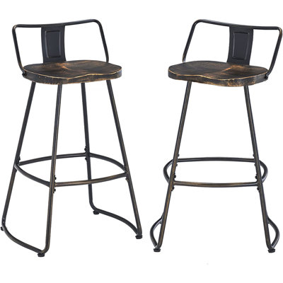 Stellan Swivel Stool with Metal Frame
