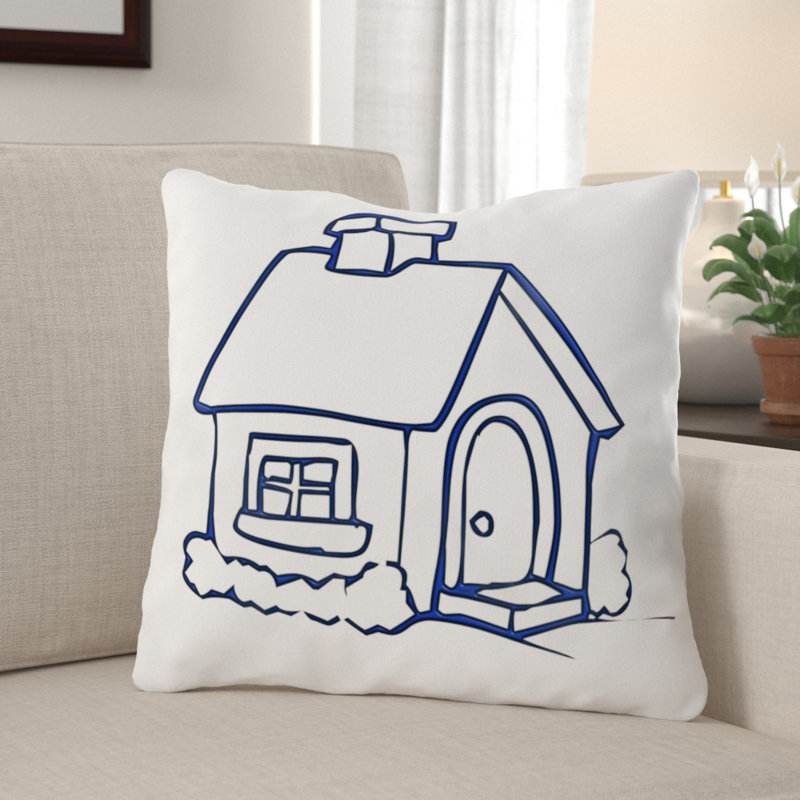 Housse et insert de coussin carré Edgebrooke, Microsuède, Intérieur