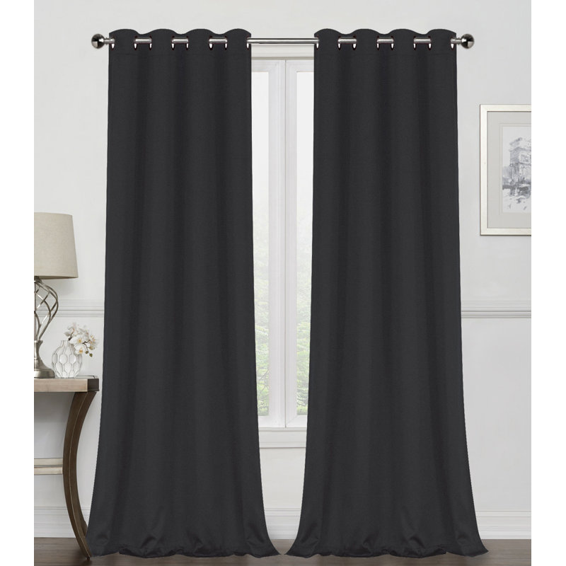 Sliding Panel Pair, Black, 52" W x 95" L