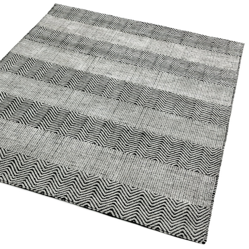 Aaisha Jute Flatweave Grey Rug, Rectangle 100 x 150cm