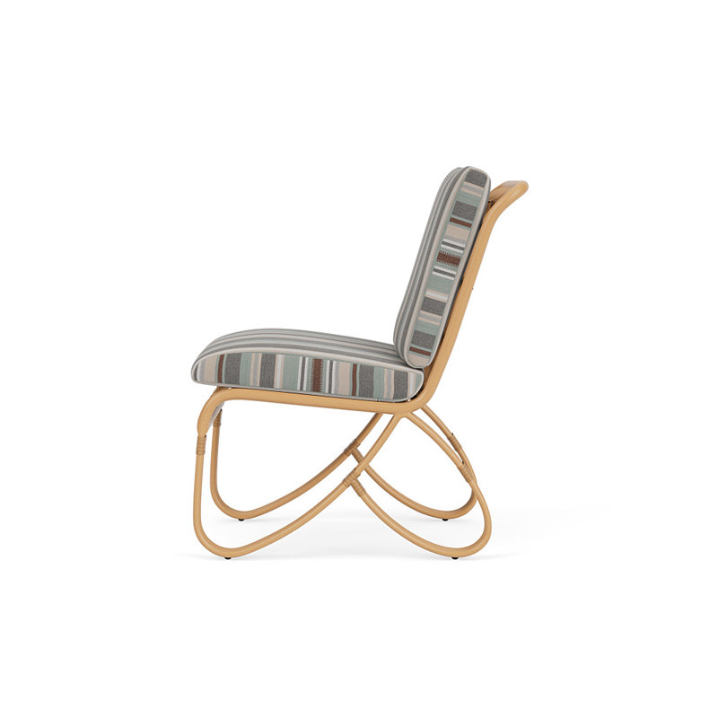 Riviera Outdoor Dining Side Chair, Lima Heron