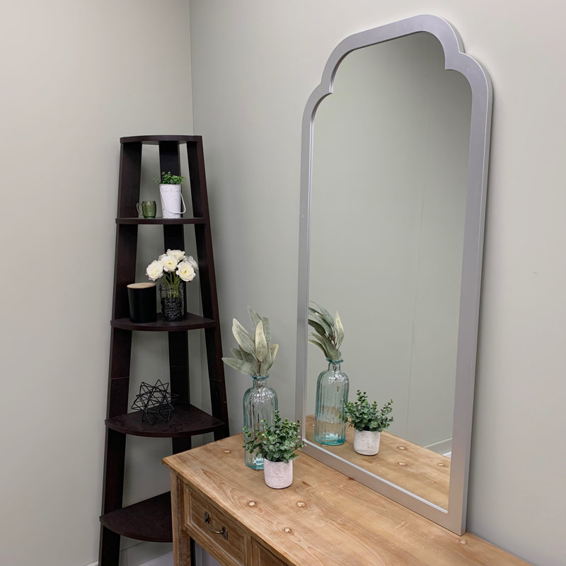 Miroir pleine grandeur encadré, Jet argenté