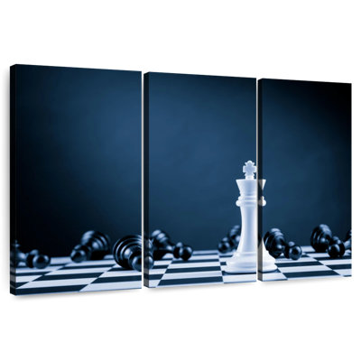 Roi des échecs blanc Senne
