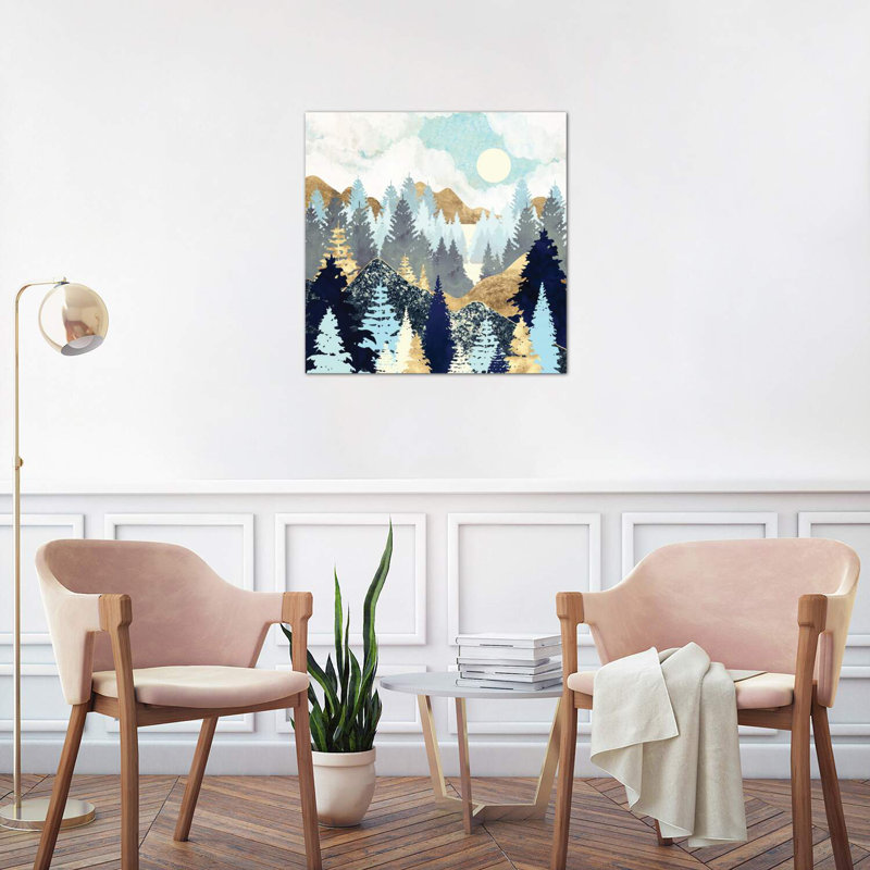 Forêt - impression, H 26 po x l 26 po x P 1,5 po, Toile tendue