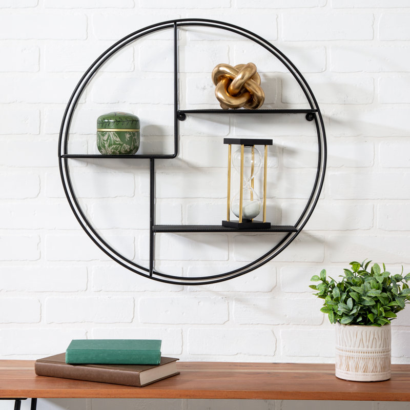 Shellenbarger 3 Piece Circle Metal Accent Shelf