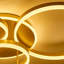 Tavin 5-Light 110cm Golden Loops LED Semi Flush Mount Light