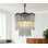Luminaire suspendu en cristal 5 lumières moderne avec hauteur réglable, lustre en verre transparent pour salle à manger, îlot de cuisine, salon, chambre à coucher