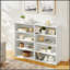 Armoire de rangement polyvalente pour CD et DVD avec 8 tablettes réglables, bibliothèque multifonctionnelle pour la maison et le bureau-129448164