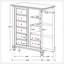 Commode 8 tiroirs Vallauris