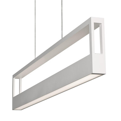 Luminaire suspendu carré / rectangulaire à 1 lumière Leopoldo