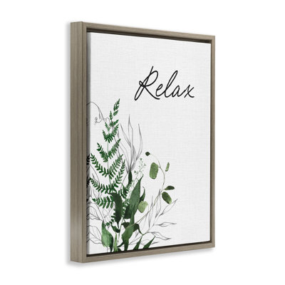 Cadre flottant Relax Ferns & Botanicals, design par Lettré et doublé