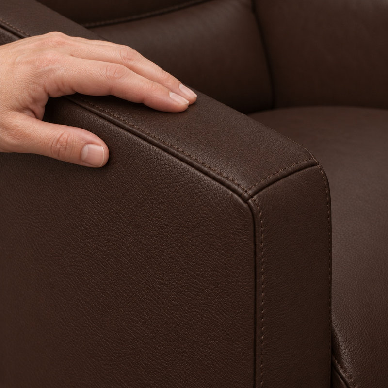 Fauteuil pivotant Gran Prix, Mousse cacao Berkshire