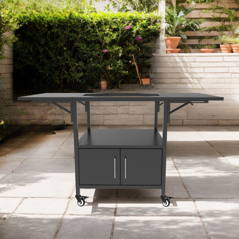 Chariot de barbecue extérieur pour gros œuf vert (sans gros œuf vert)