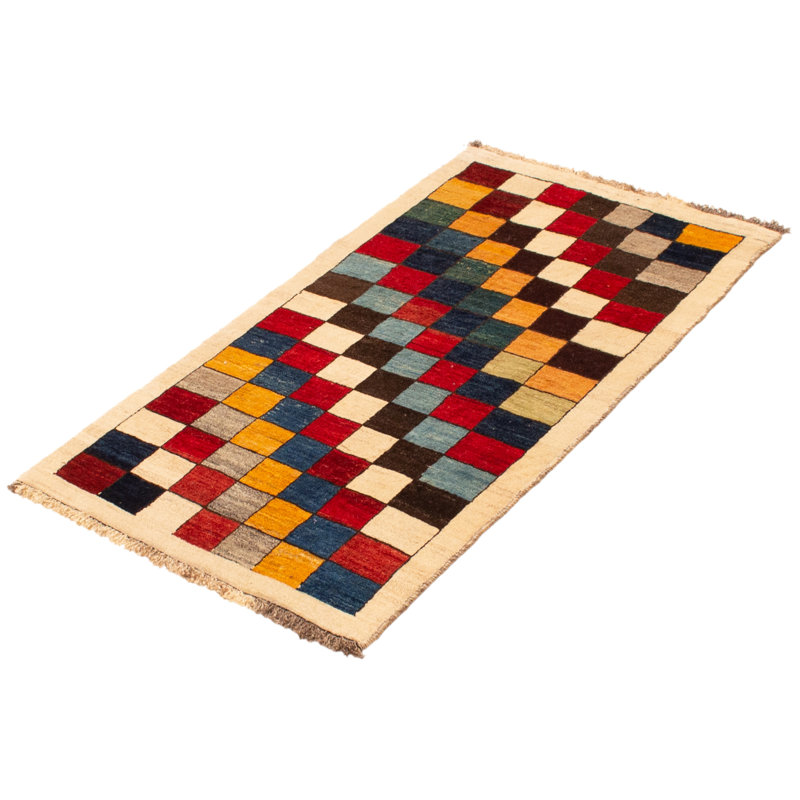 Tapis multicolore Layan Gabbeh 2 pi 9 po x 5 pi 0 po