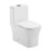 Concorde One Piece Square Toilet Dual Flush, Black Hardware 1.1/1.6 gpf-121280656-121280655