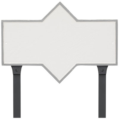 Plaque d'adresse rectangulaire avec piquet de jardin Piedmont