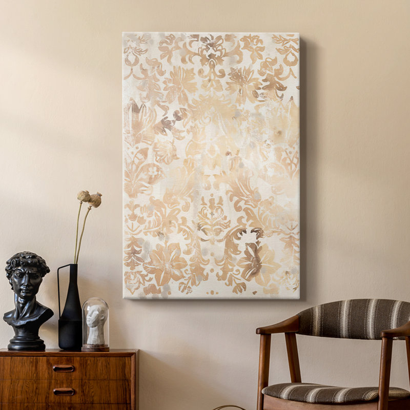 Noyer damassé II - galerie Cavas sur mesure, H 12 po x l 8 po
