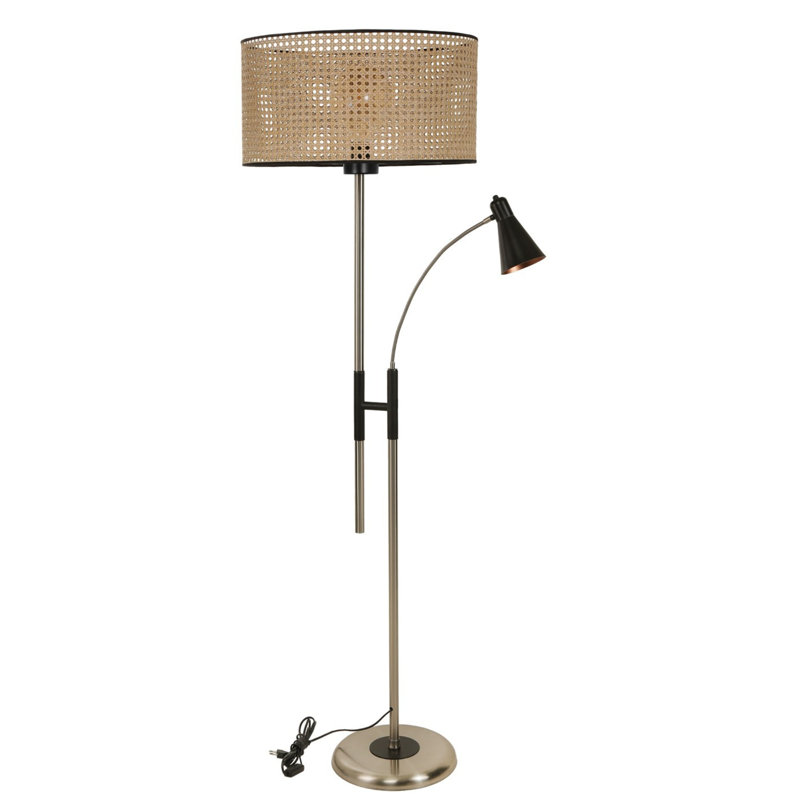 Thalia 165cm Torchiere Floor Lamp, Bronze
