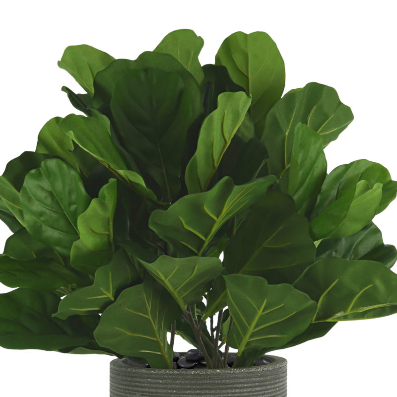 Faux Fiddle Leaf Fig Tree in Fiberstone Planter