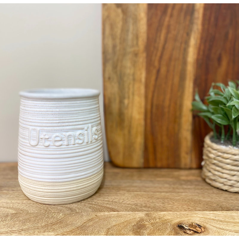 Ceramic / Porcelain Round Utensil Holders/Pots/Jars