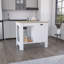 Îlot de cuisine polyvalent avec rangement abondant et design attrayant Macadamia