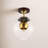 Cardi Glass Semi Flush Mount