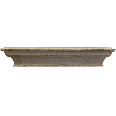 Eitzen Pine Solid Wood Floating Shelf with Adjustable Shelves