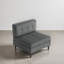 Fauteuil capitonné en velours côtelé-1283549081