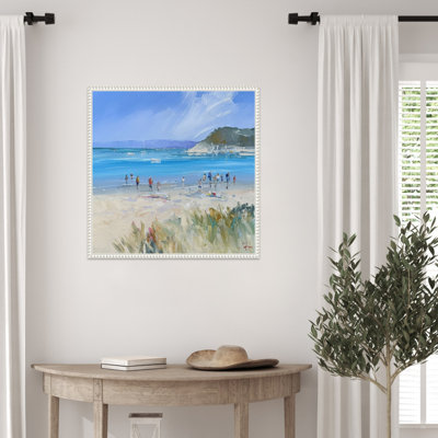 «Sorrento Beach» par Craig Trewin Penny, reproduction d'art sur toile encadrée