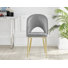 Table de salle à manger et chaises en mélamine effet marbre Carzon - Chaises de salle à manger en similicuir de luxe